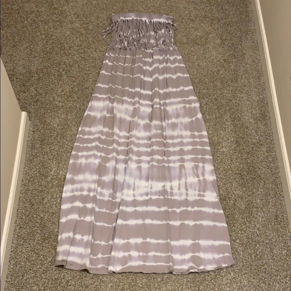 Bobi strapless maxi dress